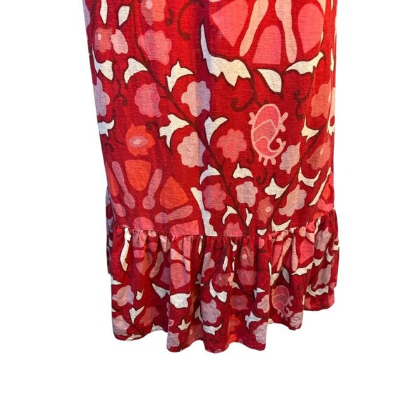 Rhode x Target Linen/Rayon Zinnia Floral Bell Sleeve Midi Dress Size 18  EUC - Picture 2 of 5